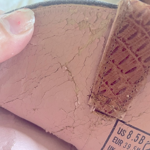 Ariat western leather pink tan boots size 8.5 - Picture 13 of 15